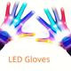 5 Colors 6 Modes Flashing Led Gloves Cool Fun Light Up Finger Toys, Glow Costume Accessories Christmas, Halloween, Thanksgiving Gifts Carnival