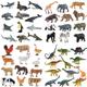 Delight Kids With This Mini Ocean Animal Model Farm Wild Animal Set - Perfect For Parties, Gifts & School Projects! La Ferme