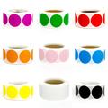 500pcs/roll Color Dot Stickers, Colored Coding Labels Circle Dots 9 Assorted Colors 1 Inch Colored Round Labels Stickers Dot With Zipper File Pocket For Office Classroom Student Etc