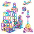 Magnetic Building Blocks Set, Stem Toys Girls Boys, Magnetic Tiles, Educational Magnet Toys Building Blocks For Kids Gift, Halloween/thanksgiving Day/christmas Gift