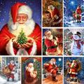 1 Set, Diy Santa Claus Diamond Painting Kit For Adults - 5d Diamond Art Kit With Full Drill Diamonds For Beginners - Perfect Home Wall Decor Craft
