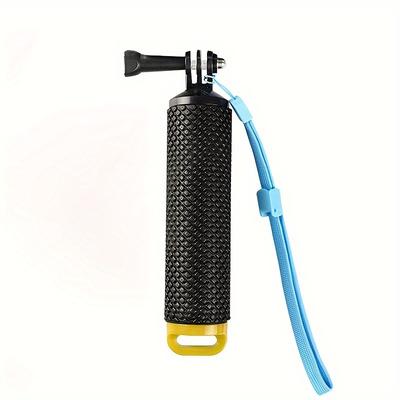 TEMU Floating Action Camera Hand Grip With Adjustable Anti-lost Rope & /blue/ - Abs Material, Ideal For Surfing, Diving & Water Sports Photography Image