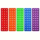 5pcs Word Pop Cvc Words Games Pop Toys, Both Sides Printing 100 Cvc Words Phonics Game Reading Popping Fidget Toys, Learn To Read Teaching Resources Supplies For Preschool Kindergarten Grade 1 Kids