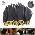 20pcs/10 Pairs Safety Work Gloves Black Grey Pu Nylon Cotton Gloves Industrial Protective Work Gloves Polyurethane Gloves Repair Gloves