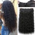 5clips Long Curly Wavy Hair Pieces Synthetic Clip In Hair Extensions Elegant Natural Looking For Daily Use Hair Clips Hair Accessories