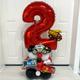 24pcs, Vehicle Party Balloons Mini Cars Foil Balloon Fire Truck Train Theme Birthday Party Decorations Baby Shower Balloons