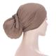 Strappy Beanie Turban Cap Solid Color Fashion Bandana Cap Headgear Cap For Women