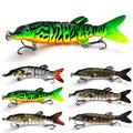 4 Size 7g 10g 18g 26g Sinking Wobblers Fishing Lures, Multi Jointed Swimbait For Catfish Trout Freshwater Saltwater