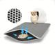 1 Double Layer Cat Litter Mat, Washable Anti-splashing Cat Litter Trapping Mat, Non-slip Scatter Control Cat Litter Box Mat