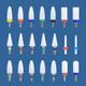 1pc Nail Drill Bits Ceramic Milling Cutter For Removing Nail Gel Polish Manicure Machine Nail Art Tools Accessories Nails Files