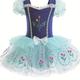 Girls Ballet Dress Ruffled Sleeve Dress With Hidden Buckle, Dance Tutu Dress Princess Birthday Party Fancy Costume