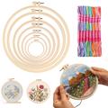 1pc, Embroidery Hoop 2.87 Inch To 10.63 Inch Plastic Embroidery Hoop Set Circle Cross Stitch Hoop For Embroidery And Cross Stitch