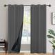 2 Panels Blackout Curtains Heat Insulation Curtain Panels With Coated Insulation Lining Suitable For Living Room, Bedroom, Kitchen, Bathroom, Home Decor, Room Decor