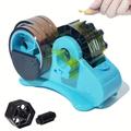 Blue Heat Tape Dispenser Sublimation - Multiple Roll Cut Heat Tape Dispenser To Precut 1.4'' Pieces For Heat Press/mug Press Machine, 1+3'' Core, Semi-automatic Tape Dispenser With Compartment Slots