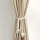 2pcs Modern Simple Cotton Linen Curtain Binding Straps, Curtain Rope Curtain Holdback For Bedroom Living Room Home Decor