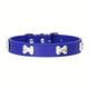 New Pet Collar, Pu Leather Bone Dog Neck Collar, Outdoor Pet Collar For Small Medium Dogs