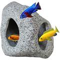 Aquarium Hideaway Rock Cave For Aquatic Pets To Breed, Play And Rest Fish Tank Ornaments, Decor Stone