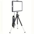 1 Pack 6 Inch Fill Light With 2 Sections Telescoping Tripod Stand, Camera Photo Led Video Panel Fill Lamplight, Lighting For Live Stream Photo Studio Makeup Meeting Selfie Photography