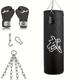 Heavy-duty Punching Bag Set For Adults - Unfilled, Comes With Punching Gloves, Wraps, Chain & Ceiling Hook For Mma, Kickboxing, Karate, Taekwondo & More!