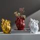 1pc Heart-shaped Resin Ornaments, For Desktops And Living Rooms, Including Flower Vases And Dried Flower Arrangements For Dining Tables, Resin Flower Vases For Desktops