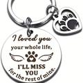 Pet Memorial Gifts Dog And Cat Remembrance Bereavement Gifts Keychain, Loss Of Dog Sympathy Gifts For Pet Lover Owner