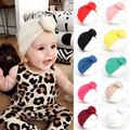 Newborn Infant Baby Girls Solid Color Hat Knotted Turbans Cap Headwear Baby Photography Props Hat