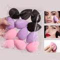 4/12pcs/pack Medium Size Beauty Blender, Multicolor Makeup Sponge For Perfect Liquid, Cream, And Powder Application, Non-latex Wet And Dry Dual-use Foundation Cream Great For All Skin Types