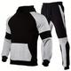 Classic Men's Athletic 2pcs Tracksuit Set Casual Sweatsuits Long Sleeve Hoodie And Jogging Pants Set For Gym Workout Running