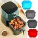 1pc Square Air Fryer Silicone Pot Reusable Air Fryers Liners Oven Baking Tray, Home Kitchen Air Fryer Accessories