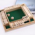 Dice Game Wooden Board Math Number Game Home Bar Party Supplies., Gaming Gift