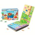 Children's Early Learning Busy Book Quiet Book Montessori Education Toy Diy Cognitive Book Matching Toy For Preschoolers, Include 14 Themes Cognitions Math Enlightenment Life Skills Development