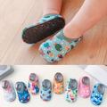 1pair Fun Cartoon Animal Print Non-slip Floor Socks Socks Shoes For Toddler Baby Boys And Girls First Walkers, Cute Slippers, Trendy Socks