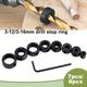7/8pcs Drill Bit Limit Ring With Small Wrench Drill Bit Positioning Ring Round Woodworking Clamper Drill Bit Adjustment Accessories