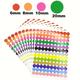 240/880/1300/1900pcs Round Dot Circle 6mm/8mm/10mm/20mm Self-adhesive Paper Label Colorful Dot Sticker Self-adhesive Packaging Label Party Decoration