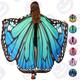 Women Halloween Party Butterfly Wings Shawl For Adult Festival Costume Wear Dress Up Cape, Soft Fabric Butterfly Shawl Fairy Ladies Nymph Pixie Festival Rave Dress Up Costume Accessory