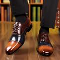 Men's Casual Cap-toe Brogue Shoes, Breathable Anti-skid Lace-up Oxford Shoes For Business Office, Spring Summer And Autumn
