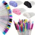 20pcs/40pcs Mixed Color Eyelash Brush Mascara Wands - Easy To Use Eyelash Extensions And Eyebrow Brushes For Professional Makeup Application