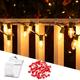 30pcs Adhesive Cable Clips For Outdoor, Christmas Light Clips, Decoration Clips, Self Adhesive Hooks Cord Management Wire Holder, Fairy Light Accessories, (clear)