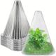 "10/20/30pcs, Garden Cloches For Plants, Reusable Plant Bell Cover, Protects Plants From Birds, Frost, Snails Etc, 7.7"" D X 8.7"" H, Transparent, Garden Supplies"