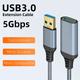 Usb 3.0 Extension Cable Male To Female Extension Cord Data Transfer Compatible With Usb Keyboard, Mouse, Hard Drive, Printer