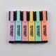 6-color Highlighter Set 4mm Broad Tip Marker Pen Painting Graffiti Key Mark