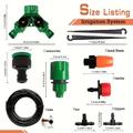 "1 Set, Diy Garden Drip Irrigation Hoses 1.34""/1.3"", Automatic Watering Drip Kits, Garden Watering System For Adjusting The Amount Of Drip Irrigation Spray, Saving Water And Time Telescopic Water Pipe"
