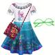 Girls Princess Dress Costume Dress Up Birthday Party Cosplay Outfit Accessories Included Set Kids Clothes
