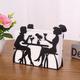 1pc Black/white Character Iron Napkin Holder, Table Restaurant Coffee Shop Hotel Office Toilet Party Wedding Napkin Holder, Home Decor