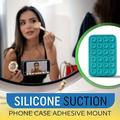 1pc Thickened Silicone Suction Cup 24 Square Suction Cup Mobile Phone Tablet Computer Case Suction Cup Wall Mobile Phone Holder Universal Charger Silicone Case