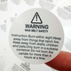 120 Pieces Candle Warning Labels, 38mm/1.5 Inch Candle Jar Container Stickers, Candle Safety Labels Candle Warning Sticker Decals For Candle Making Diy Candle Jars