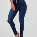 Stretchy High-rise Skinny Jeans, Slim Fit Curve Sculpting High Waist Jean Pants, Women's Clothing & Denim