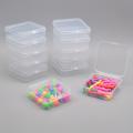 12 Square Transparent Plastic Storage Boxes For Hardware Accessories, Small Items, Beads, Sequins, Small Accessories, And Fishing Gear Boxes 7.5cm * 7.5cm * 2.6cm
