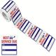 150 Rolls Of Oil Change Car Maintenance Service Expiry Reminder Removable Waterproof Stickers Self-adhesive Labels