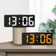 1pc Voice Control Digital Alarm Clock With Temperature Snooze And Night Mode - Led Desktop Table Clock With Anti-disturb Function - Perfect For Back To School